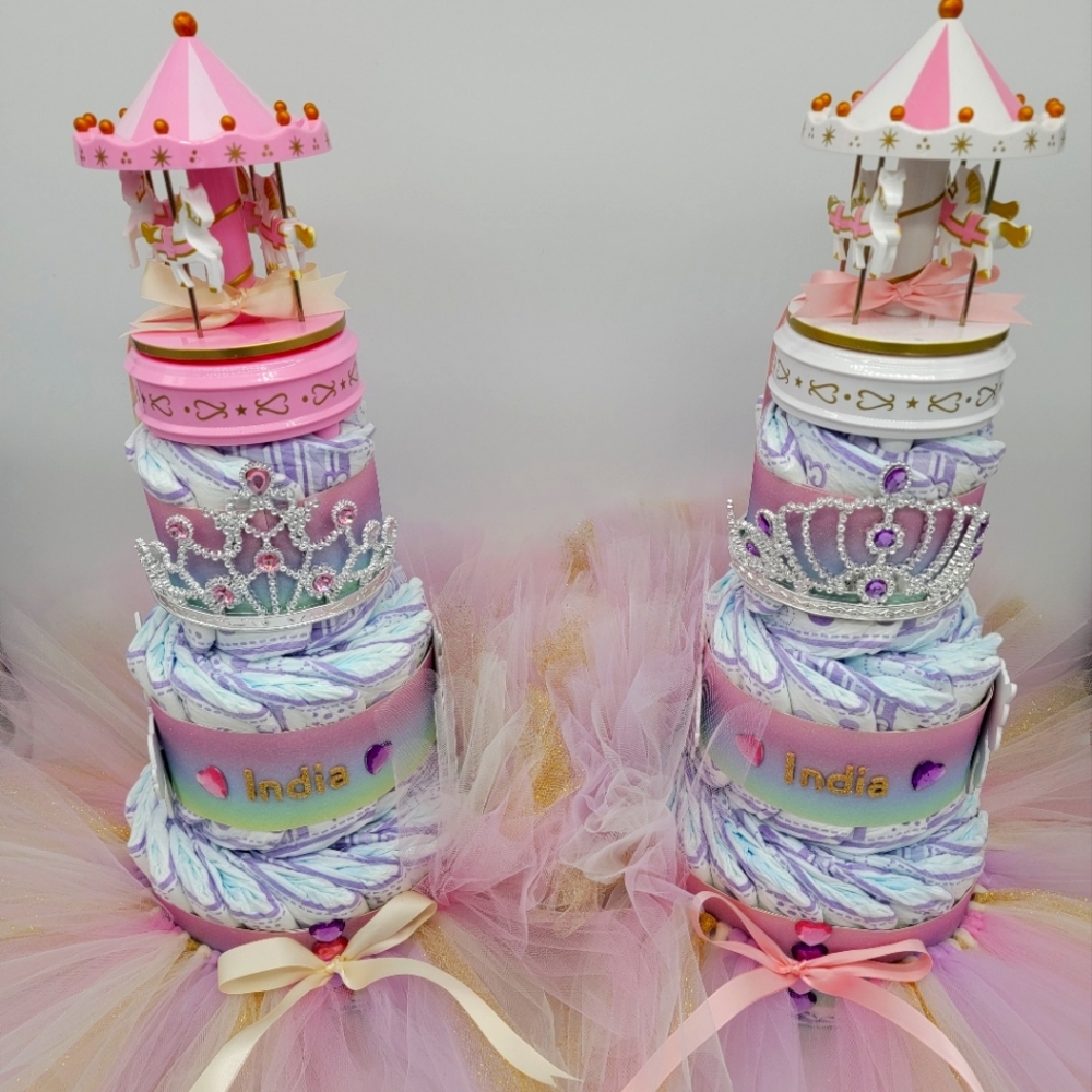 2 Tutu Diaper cakes
